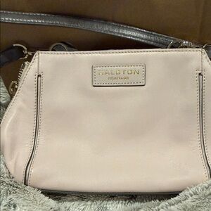 Halston Heritage Light Pink Crossbody Bag